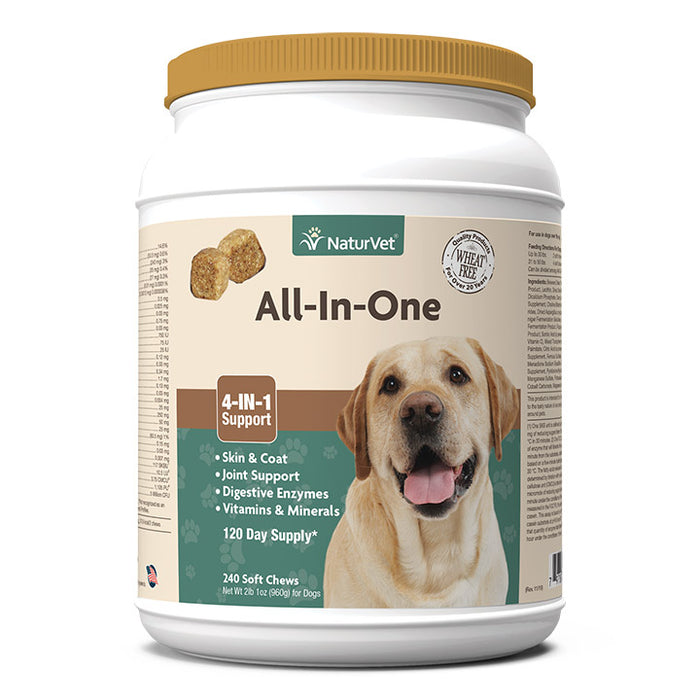 NaturVet All-In-One Soft Chew 240 ct