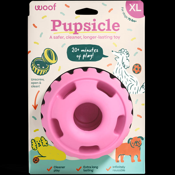 WP Dog Pupsicle Toy Pink XLrg