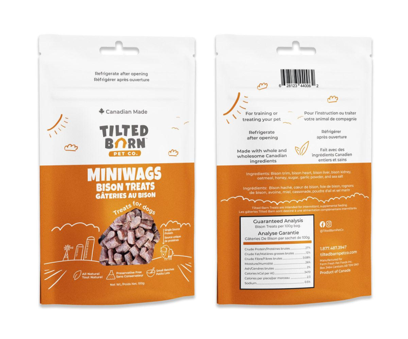 TB Treats Miniwags Bison 100g