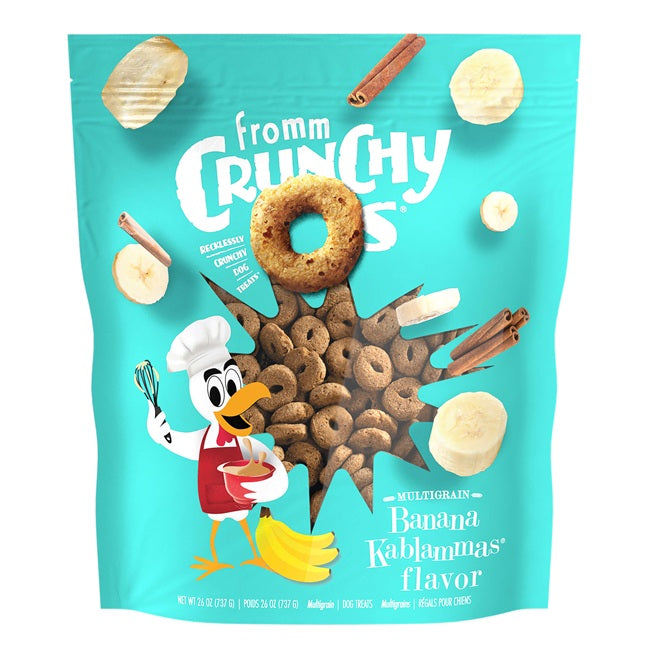 FRM Dog Crunchy Os Banana Kablammas Treats 26oz