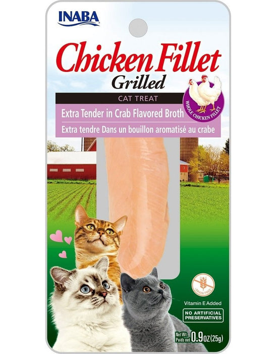 INA Grilled Fillets XT Chkn in Crab Broth  .9oz