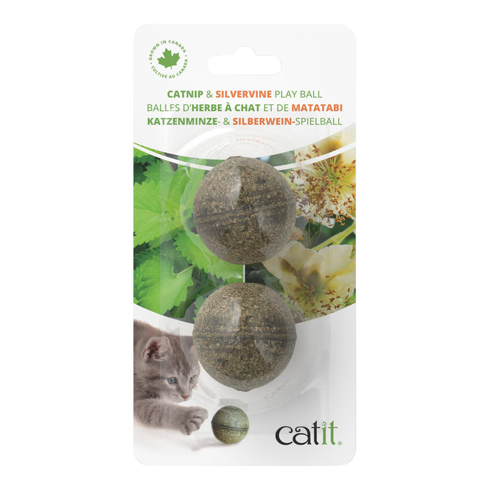 CT Catnip/Silvervine Play Balls, 2pk