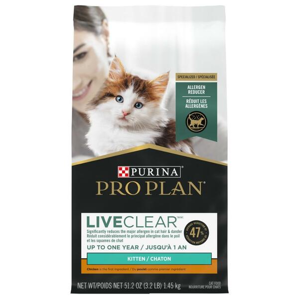 PP Live Clear Kitten Food Chkn/Rice 1.45kg