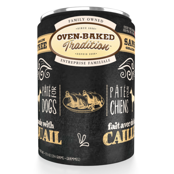 OBT Dog GF Adult Quail Pate 12.5oz