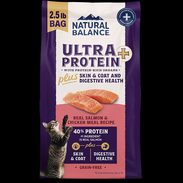NB Cat Indoor Ultra Protein Plus SknCoat/Dgstv Sal/Chkn 2.5lbs
