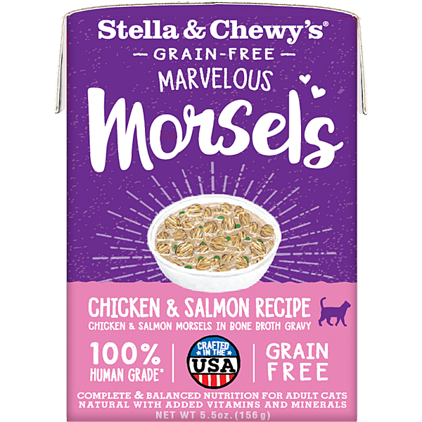 S&C Marvelous Morsels Chicken & Salmon Cat Food 5.5oz