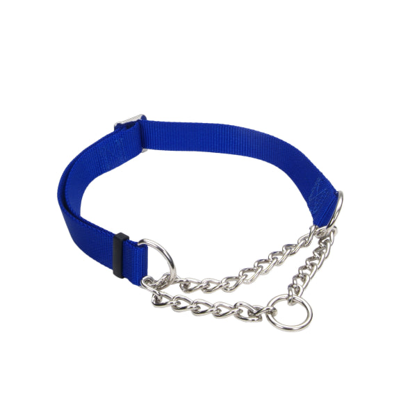 Adjustable Check Training Collar Blue Lrg