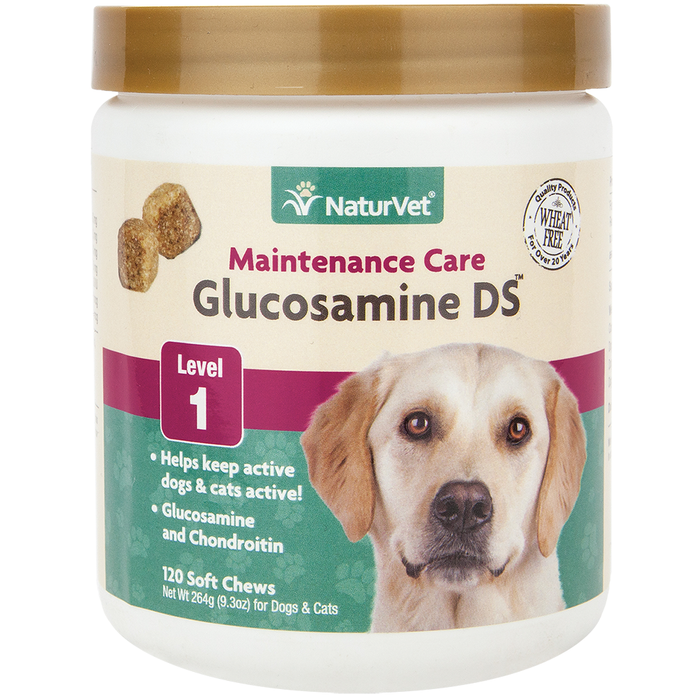 NaturVet Glucosamine DS Level 1 Lrg Brd Size 120ct