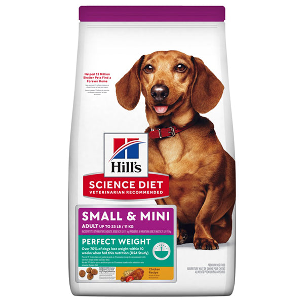 HSD Adult Dog Perfect Weight Sml/Mini Chkn 12.5lbs
