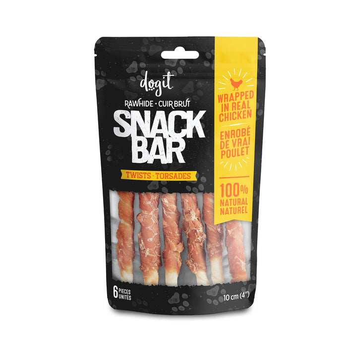 DO SnackBar Chkn Rawhide Twists 4"  6pk
