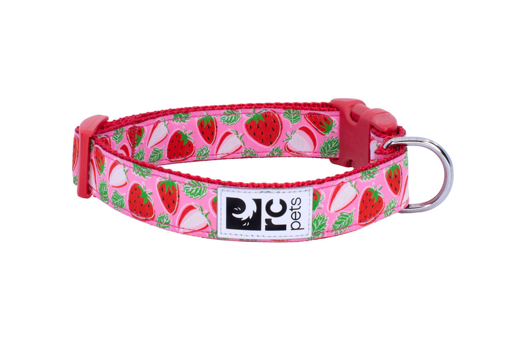 RC Clip Collar Med 1" Strawberries
