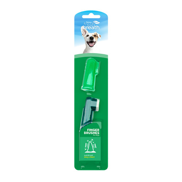 TPCLN Fresh Breath Finger Brushes 2pc, Dog