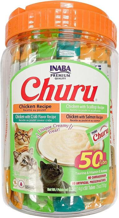 INA Churu Puree Chkn Seafood JUG 50pk 25oz