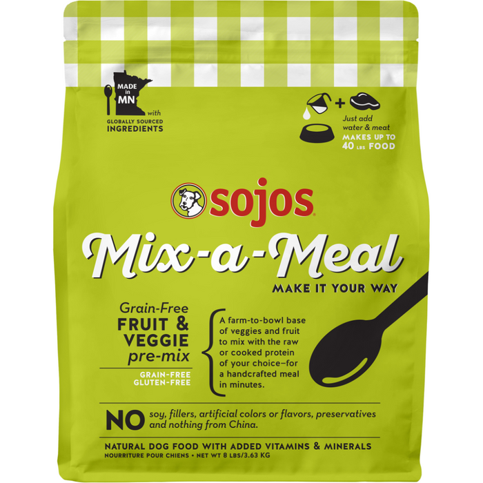 Sojos GF Pre Mix Fruit/Veg 8lbs