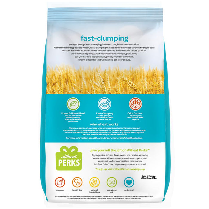 Swheat Scoop Fast Clumping Cat Litter 12lbs