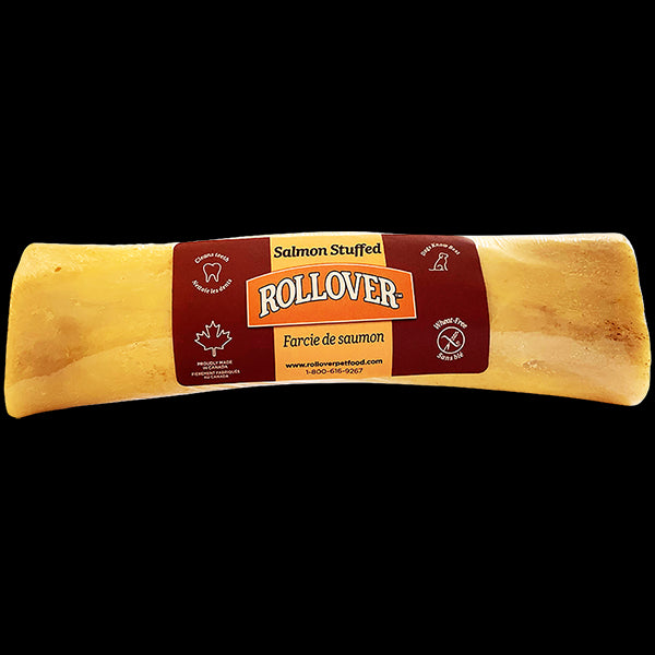 Rollover WF Salmon Stuffed Beef Bone Lrg