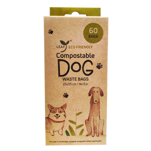 Leaf Compostable Dog Waste Bags 60 Unscented Bags