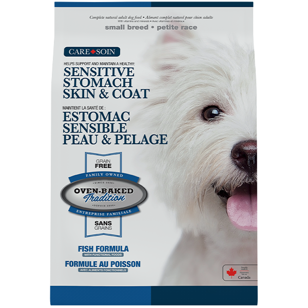 OBT Dog Care Adult Snst Skn/Stmch GF Fish 10lbs