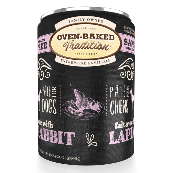 OBT Dog GF Adult Rabbit Pate 12.5oz