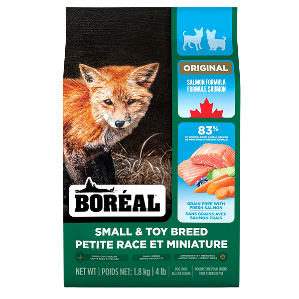 BOR Dog Orgnl Sml/Toy Brd Salmon 1.8kg