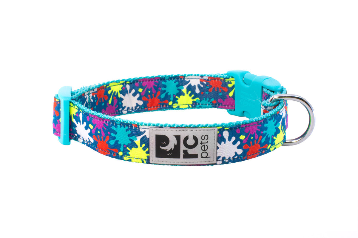 RC Pets Clip Dog Collar, Tan Tartan, X-Small