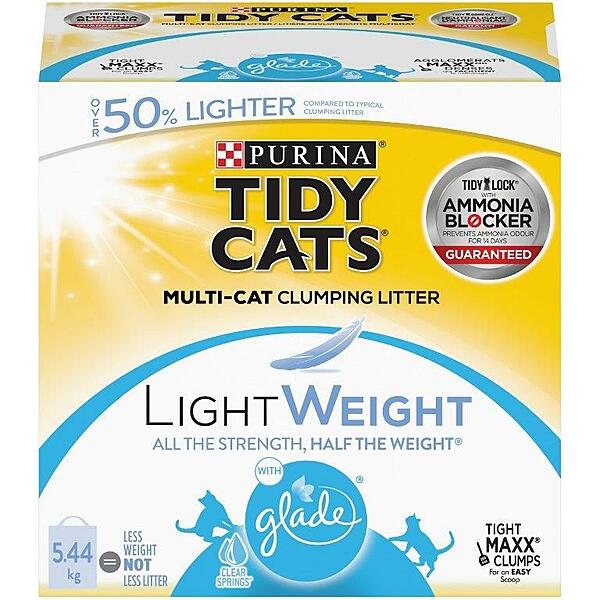Tidy Cats Light Weight Glade Clear Springs 5.44Kg