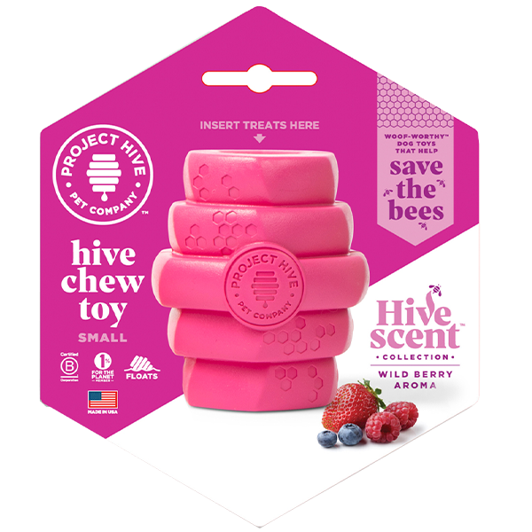 Project Hive Chew Toy Sml Wild Berry Scent