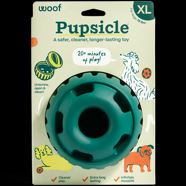 WP Dog Pupsicle Toy Green XLrg