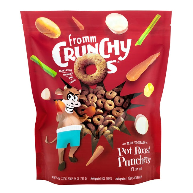 FRM Dog Crunchy Os Pot Roast Punchers Treats 26oz
