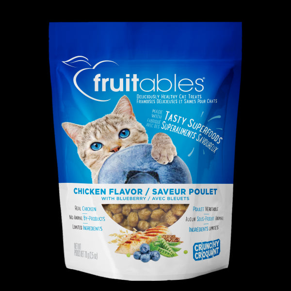 FRU Cat Crunchy Treats Chkn w/ Blueberries 70g