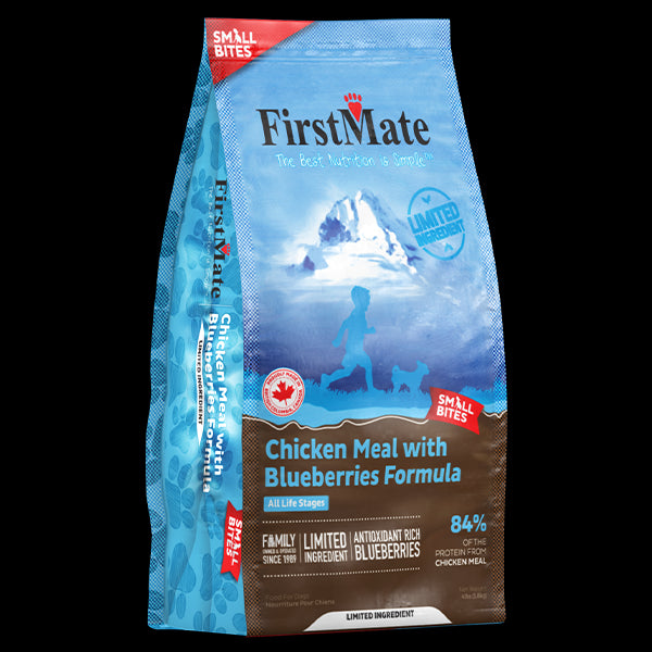 FM GF Chkn/Blueberries Dog Food Sml Bites 4lbs