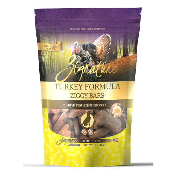 ZIG Ziggy Bars LID Turkey & Pumpkin LID Treats 12oz
