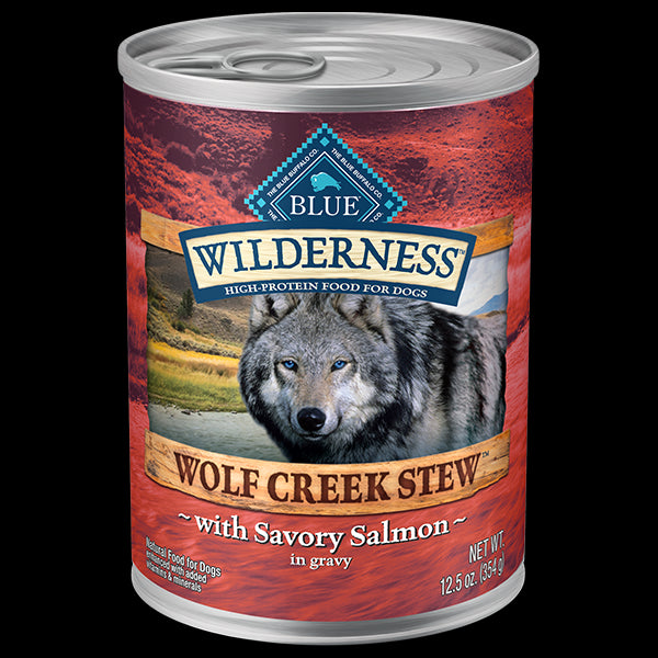 BB Dog GF Wolf Creek Stews Salmon 12.5oz