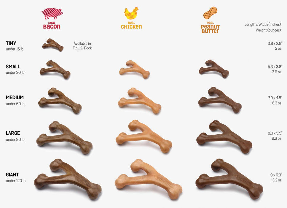 BNB Wishbone Bacon Chew Toy Lrg