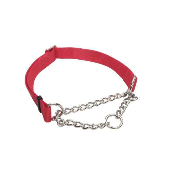 Adjustable Check Training Collar Red Med