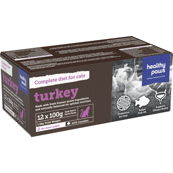 HP Cat Frozen Complete Dinner Turkey 12x100g