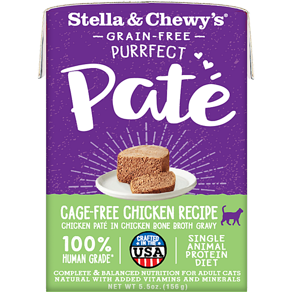 S&C Purrfect Pate Cage Free Chicken Cat Food 5.5oz