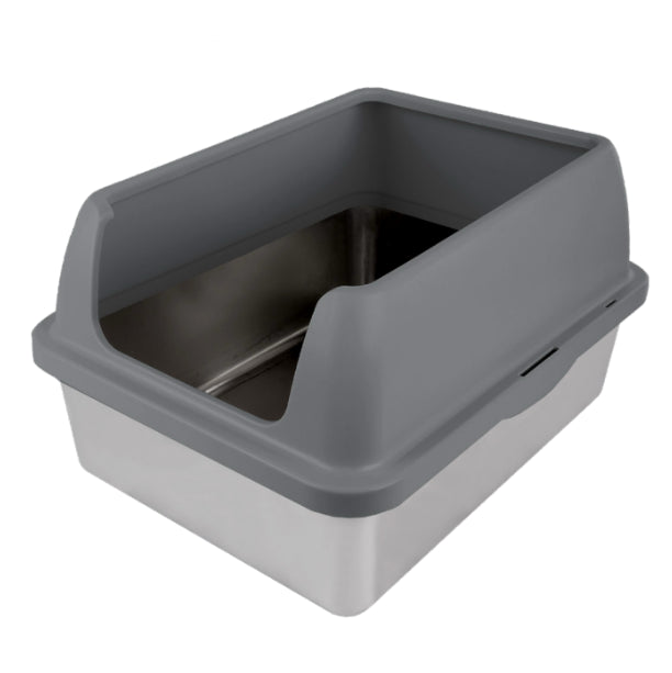 AFP Enclosed SS Litter Box  Grey