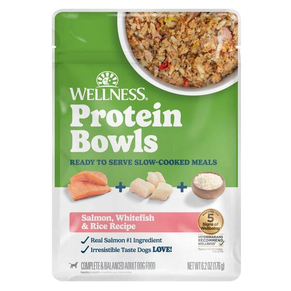 OMH Wellness Protein Bowls Salmon, Whtfsh/Rice 6.2oz