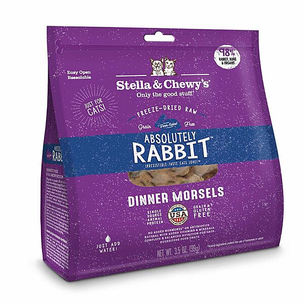 S&C FD Rabbit Morsels 18oz Cat Food