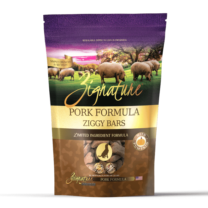 ZIG Ziggy Bars LID Pork & Pumpkin Treats 12oz
