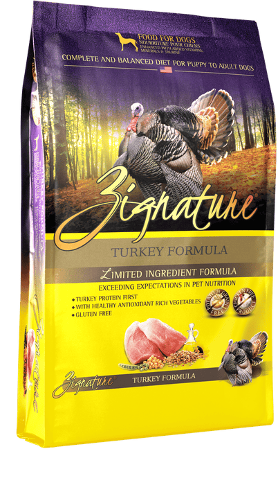 ZIG Turkey LID Dog Food 25lbs