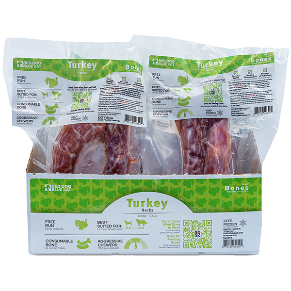RDBK Raw Bones Turkey Necks 2pk