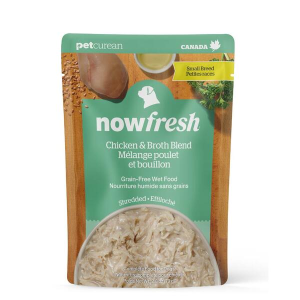 Now Fresh GF Sml Brd Shrd Chkn in Broth 2.8oz