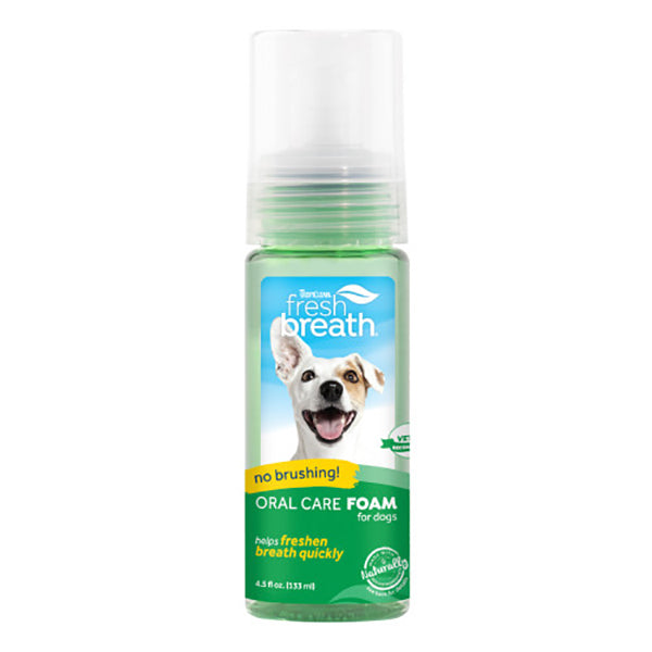 Tropiclean Fresh Breath Oral Care Foam 4.5oz Dog/cat