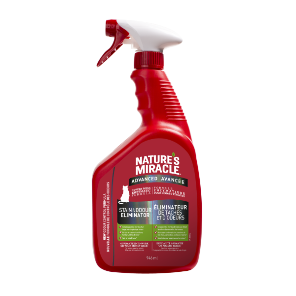 NM Cat Advnd Stain/Odour Remover Spray 946ml