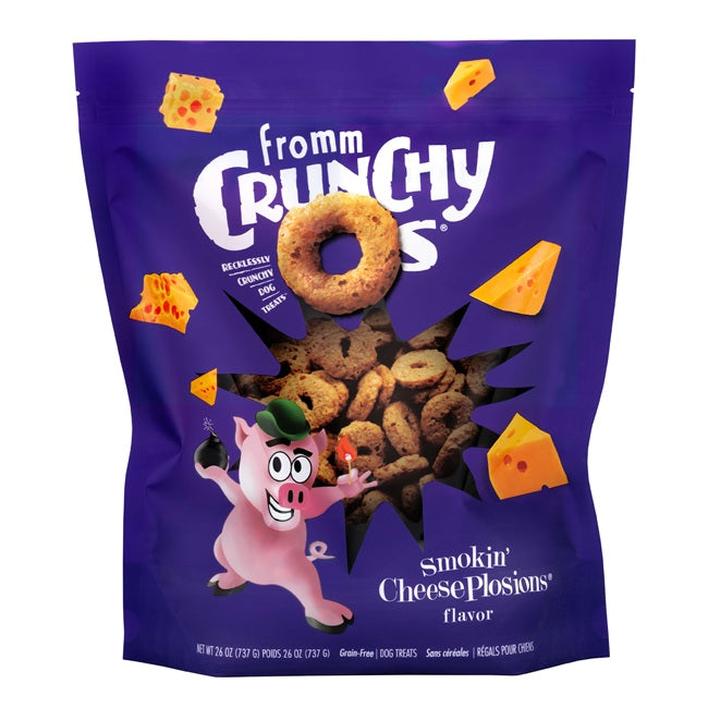FRM Dog Crunchy Os Smokin' CheesePlosions Treats 26oz