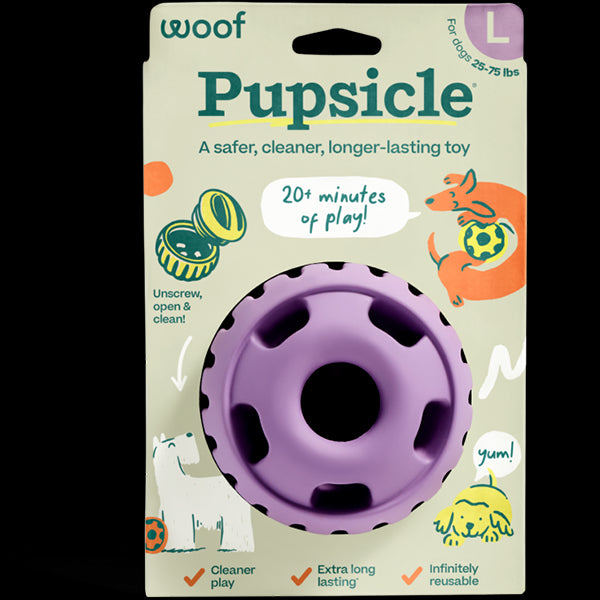 WP Dog Pupsicle Toy Lavender Lrg
