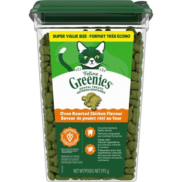 GRN Feline Dental Treat Oven Rstd Chicken 21oz