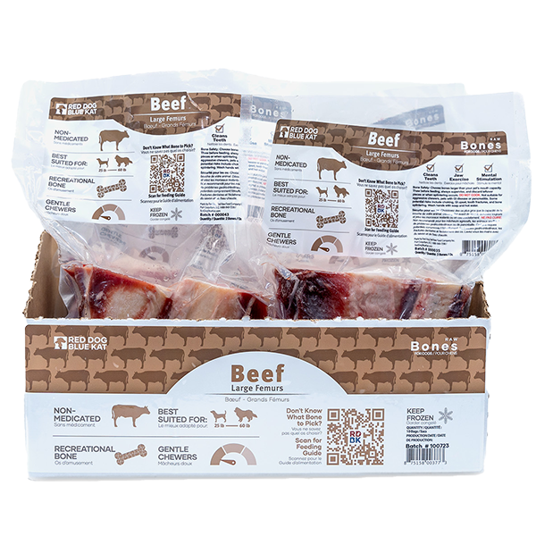 RDBK Dog Raw Bones Beef Femur Lrg
